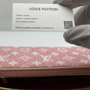 Louis Vuitton Zippy Pink Denim